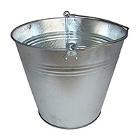 Click for a bigger picture.(1X1) GALVANISED 15 LITRE BUCKET