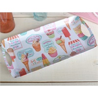 Click for a bigger picture.RETRO TREATS 48 x 33cm HANDLED TRAY ~
