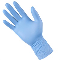 Click for a bigger picture.(1X100) xLARGE BLUE VINYL DISPOSABLE GLOVES