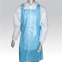 Click for a bigger picture.(1X100) BLUE DISPOSABLE POLY APRONS