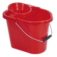 Click for a bigger picture.(1X1)HD RED PLASTIC MOP BUCKET