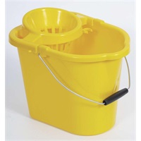 Click for a bigger picture.(1X1)HD YELLOW PLASTIC MOP BUCKET