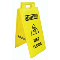 Click for a bigger picture.(1X1) PLASTIC FOLD AWAY SAFETY SIGN