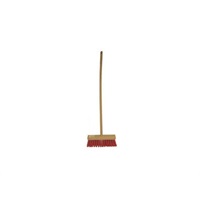 Click for a bigger picture.(1X1) 13" POLY YARD BROOM COMPLETE