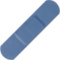 Click for a bigger picture.(1X100) BLUE HYGIENE PLASTERS