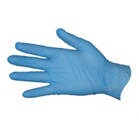 Click for a bigger picture.(1X100) LARGE BLUE VINYL DISPOSABLE GLOVES