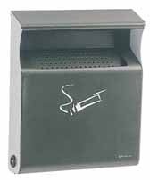 Click for a bigger picture.(1X1) 2LTR WALL MOUNTED LOCKABLE OUTDOOR ASHTRAY  - GREY