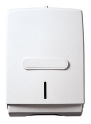Click for a bigger picture.Plasic C Fold Towel Dispenser - White