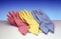 Click for a bigger picture.(1X1) SMALL RED RUBBER GLOVES