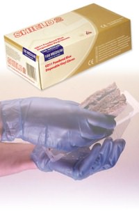 Click for a bigger picture.(1X100) SMALL BLUE VINYL DISPOSABLE GLOVES