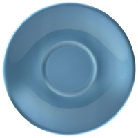 Click for a bigger picture.Genware Porcelain Blue Saucer 16cm/6.25"