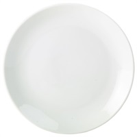 Click for a bigger picture.Genware Porcelain Coupe Plate 18cm/7"