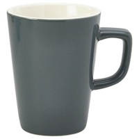 Click for a bigger picture.Genware Porcelain Grey Latte Mug 34cl/12oz