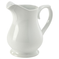 Click for a bigger picture.Genware Porcelain Traditional Serving Jug 28cl/10oz