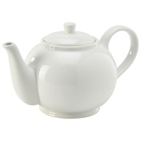Click for a bigger picture.Genware Porcelain Teapot 85cl/30oz