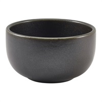 Click for a bigger picture.Terra Porcelain Black Round Bowl 12.5cm