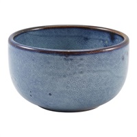 Click for a bigger picture.Terra Porcelain Aqua Blue Round Bowl 12.5cm