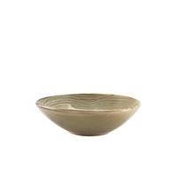 Click for a bigger picture.Terra Porcelain Grey Organic Bowl 22cm