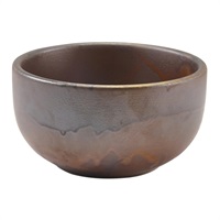 Click for a bigger picture.Terra Porcelain Rustic Copper Round Bowl 11.5cm