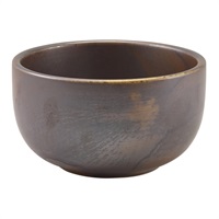 Click for a bigger picture.Terra Porcelain Rustic Copper Round Bowl 12.5cm