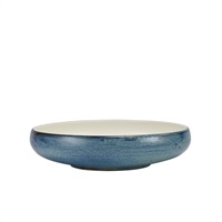 Click for a bigger picture.Terra Porcelain Aqua Blue Two Tone Coupe Bowl 24.5cm
