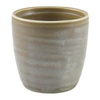 Click for a bigger picture.Terra Porcelain Matt Grey Chip Cup 30cl/10.5oz