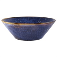Click for a bigger picture.Terra Porcelain Aqua Blue Conical Bowl 19.5cm