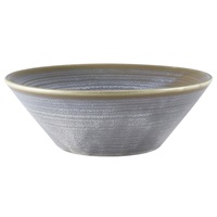 Click for a bigger picture.Terra Porcelain Matt Grey Conical Bowl 19.5cm