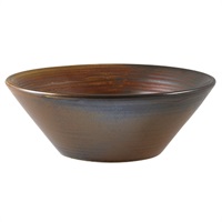 Click for a bigger picture.Terra Porcelain Rustic Copper Conical Bowl 14cm