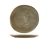Click for a bigger picture.Terra Porcelain Grey Organic Plate 25cm