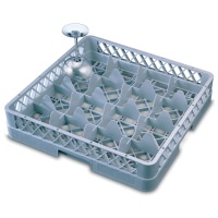 Click for a bigger picture.Genware 16 Comp Glass Rack With 1 Extender