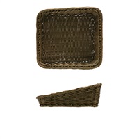 Click for a bigger picture.Polywicker Angled Basket 26.5 x 26.5 x 40/100mm