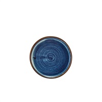 Click for a bigger picture.Terra Porcelain Aqua Blue Low Presentation Plate 14cm