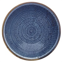 Click for a bigger picture.Terra Porcelain Aqua Blue Low Presentation Plate 21cm