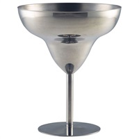 Click for a bigger picture.Stainless Steel Margarita Glass 30cl/10.5oz