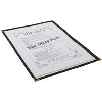 Click for a bigger picture.American Style Clear Menu Holder - 1 Page