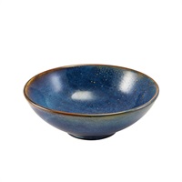 Click for a bigger picture.Terra Porcelain Aqua Blue Noodle Bowl 20.2cm