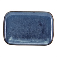 Click for a bigger picture.Terra Porcelain Aqua Blue Rectangular Plate 34.5 x 23.5cm