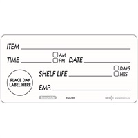Click for a bigger picture.50 X 100mm Removable Shelf Life Label (500)