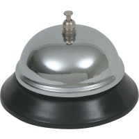 Click for a bigger picture.Genware Chrome Plated Service Bell 3 1/2" Dia