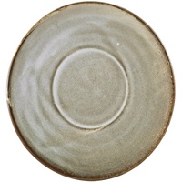 Click for a bigger picture.Terra Porcelain Grey Saucer 14.5cm
