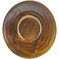 Click for a bigger picture.Terra Porcelain Rustic Copper Saucer 11.5cm