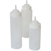 Click for a bigger picture.Squeeze Bottle Wide Neck Clear 32oz/94cl