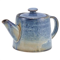 Click for a bigger picture.Terra Porcelain Aqua Blue Teapot 50cl/17.6oz