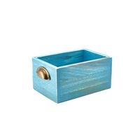Click for a bigger picture.GenWare Blue Wash Acacia Wood Display Drawer 21.5 x 15 x 11cm