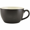 Click here for more details of the Genware Porcelain Matt Black Bowl Shaped Cup 25cl/8.75oz