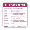 Click here for more details of the 50X50mm Removable Allergen Label (500)