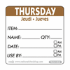 Click here for more details of the 50mm Thursday Removable Day Label (500)
