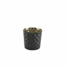 Black Hammered Stainless Steel Serving Cup 8.5 x 8.5cm